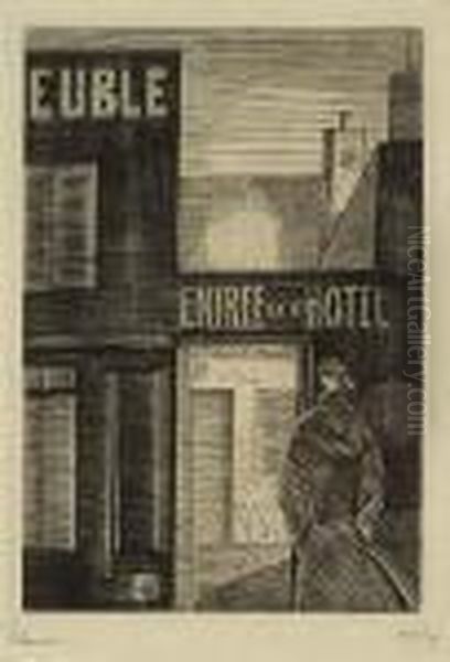 Hotel Meuble>. Oil Painting by Jean Emile Laboureur