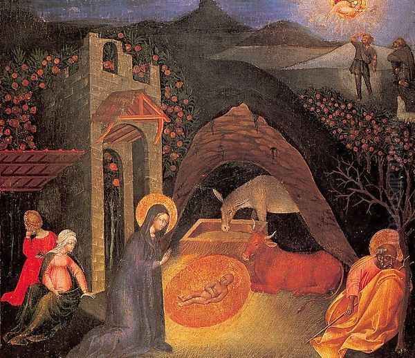 Nativity Approx. 1440-45 Oil Painting by Giovanni di Paolo