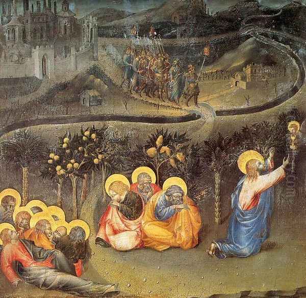 The Agony in the Garden 1445 Oil Painting by Giovanni di Paolo