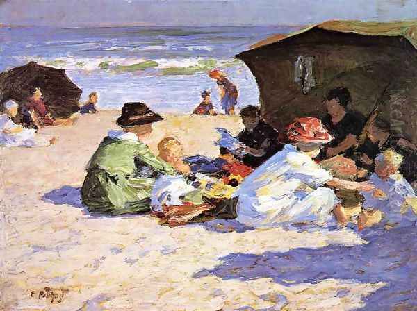 A Day at the Seashore Oil Painting by Edward Henry Potthast