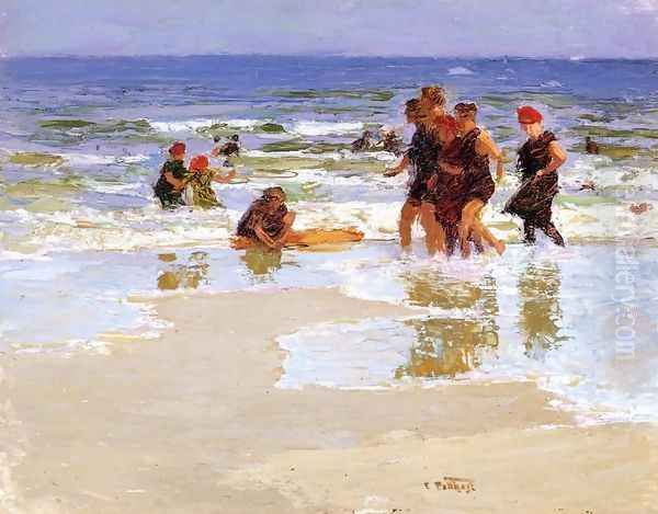 At the Seashore Oil Painting by Edward Henry Potthast