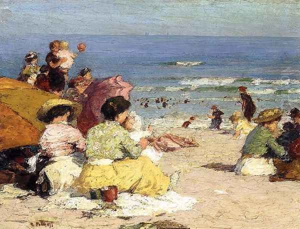 Beach Scene Oil Painting by Edward Henry Potthast