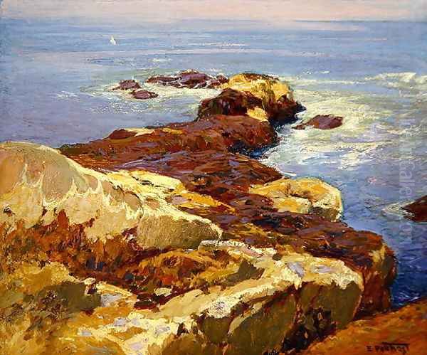 Rocks and Sea Oil Painting by Edward Henry Potthast