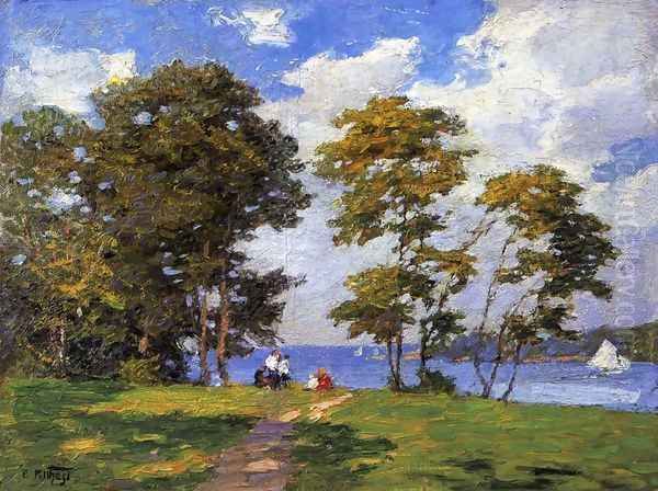 Landscape by the Shore (or The Picnic) Oil Painting by Edward Henry Potthast