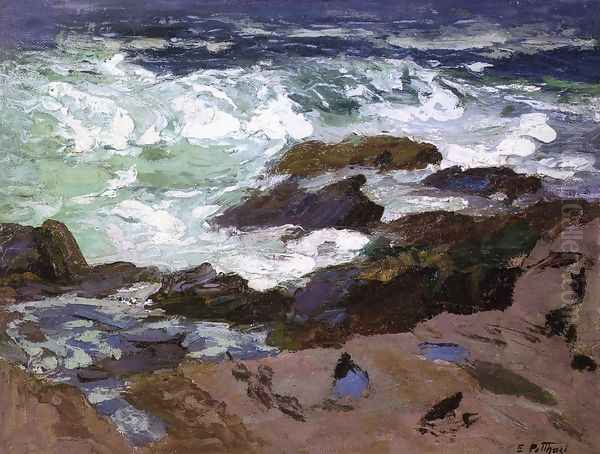 Wild Surf, Ogunquit, Maine Oil Painting by Edward Henry Potthast