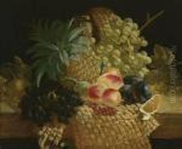 Fruit Stillife Oil Painting by Edward Ladell