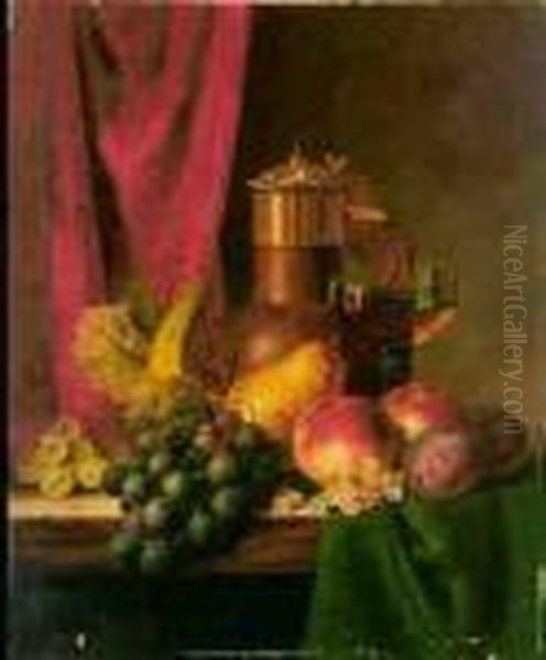 Fruit Oil Painting by Edward Ladell