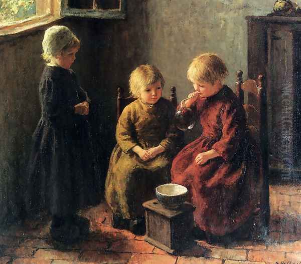 Blowing Bubbles Oil Painting by Edward Henry Potthast