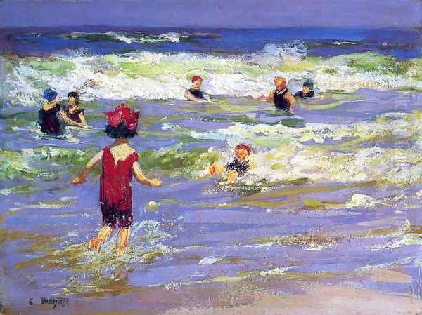 Little Sea Bather Oil Painting by Edward Henry Potthast