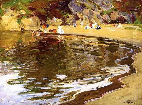 Bathers in a Cove Oil Painting by Edward Henry Potthast