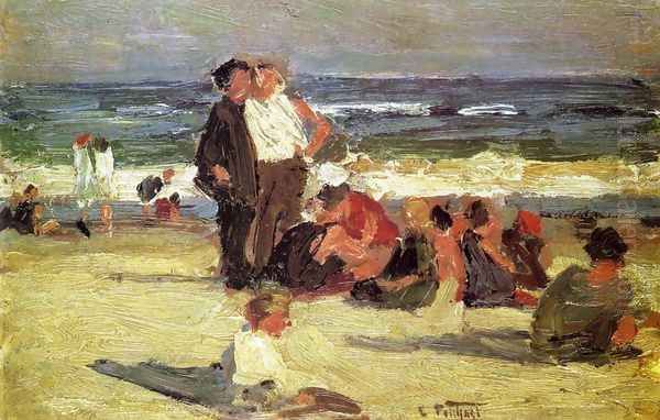 Beach Scene III Oil Painting by Edward Henry Potthast