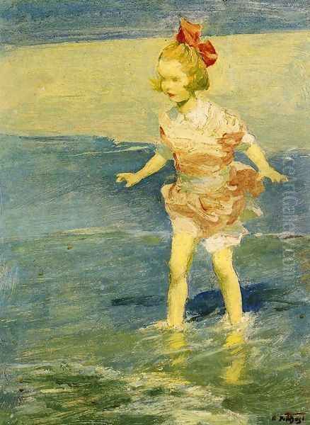 In the Surf Oil Painting by Edward Henry Potthast