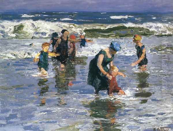 In the Surf II Oil Painting by Edward Henry Potthast