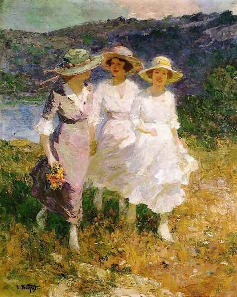 Walking in the Hills Oil Painting by Edward Henry Potthast