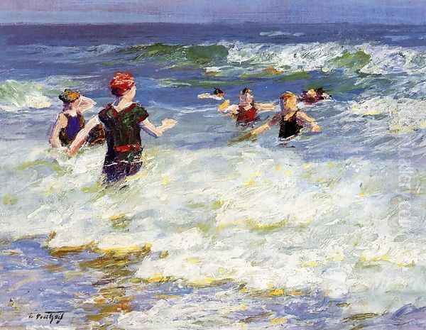 In the Surf I Oil Painting by Edward Henry Potthast