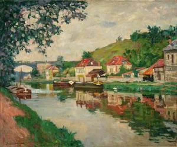 Moret Sur Long Oil Painting by Arnold Borisovic Lakowskij