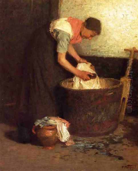 The Washerwoman Oil Painting by Edward Henry Potthast