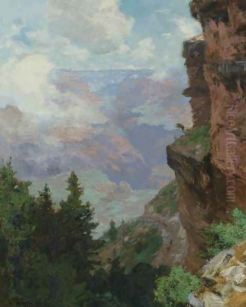 Bright Angel Trail, Grand Canyon Oil Painting by Edward Henry Potthast