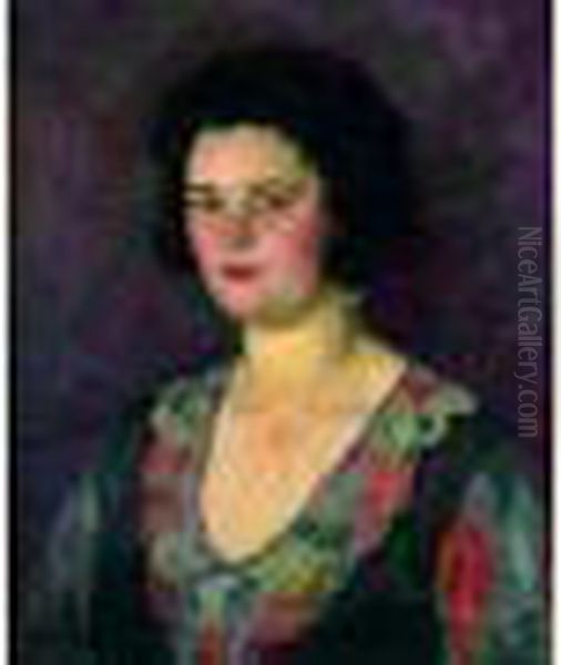 Portrait De Femme by Arnold Borisovic Lakowskij