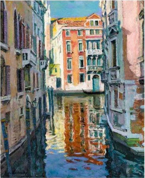 View Of Venice Oil Painting by Arnold Borisovic Lakowskij