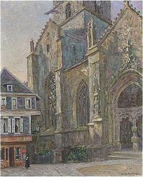 The Church Of St Michel, Quimperle Oil Painting by Arnold Borisovic Lakowskij