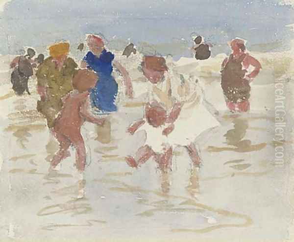 Bathers in the Surf 2 Oil Painting by Edward Henry Potthast