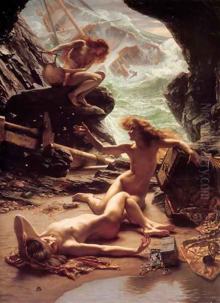 Cave of the Storm Nymphs 1903 Oil Painting by Sir Edward John Poynter