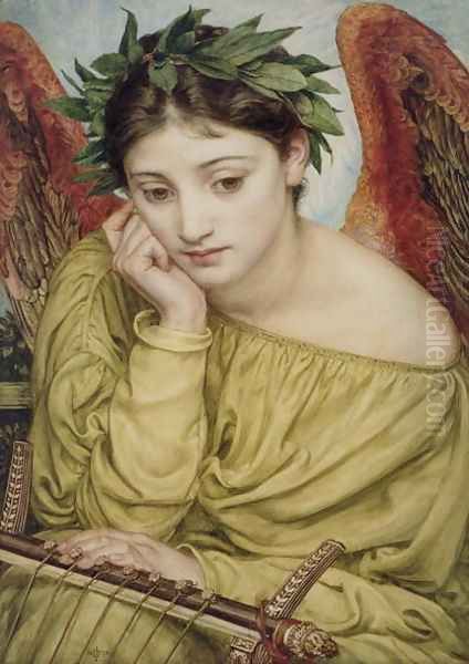 Erato, Muse of Poetry, 1870 Oil Painting by Sir Edward John Poynter