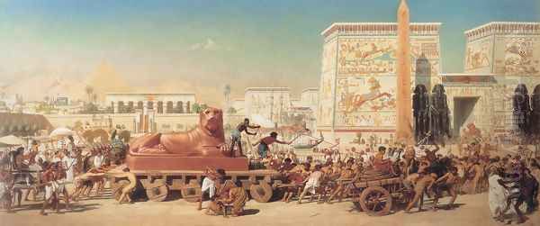 Israel In Egypt Oil Painting by Sir Edward John Poynter