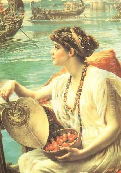 A Roman boat race Oil Painting by Sir Edward John Poynter