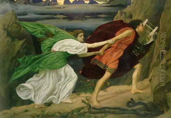 Orpheus and Eurydice, 1862 Oil Painting by Sir Edward John Poynter