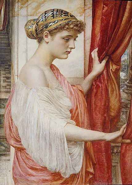 At the Window Oil Painting by Sir Edward John Poynter