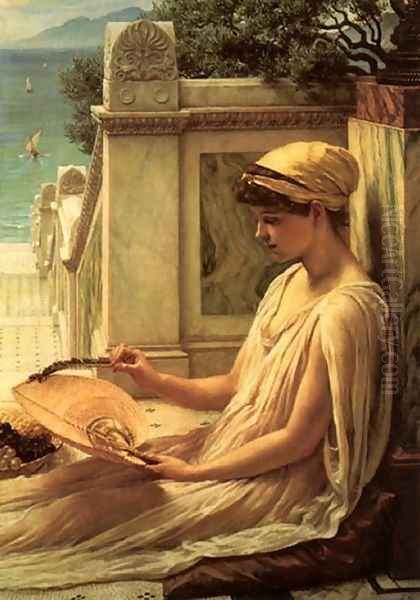 On the Terrace Oil Painting by Sir Edward John Poynter