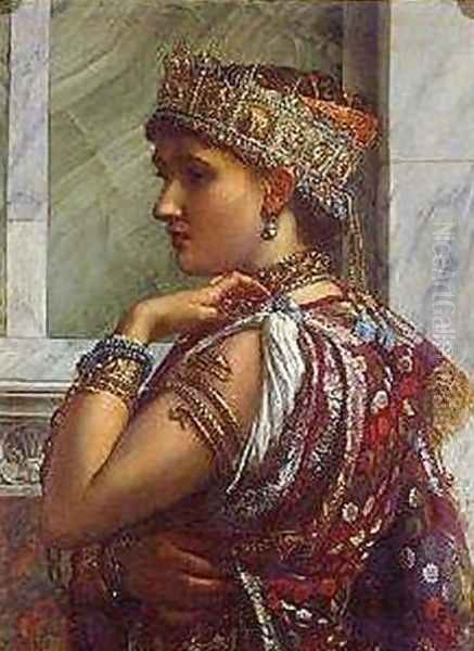 Zenobia Captive Oil Painting by Sir Edward John Poynter