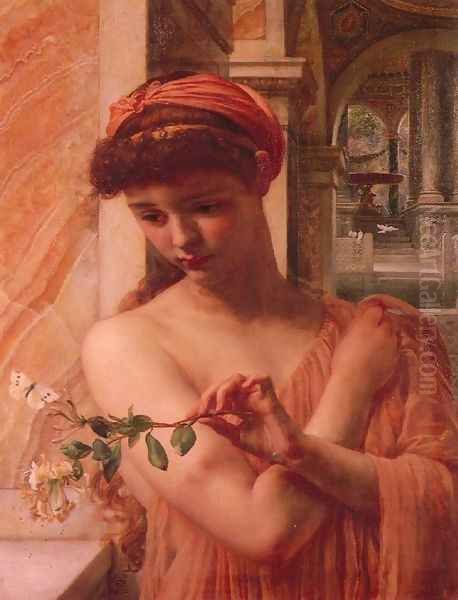 Psyche in the temple of love Oil Painting by Sir Edward John Poynter