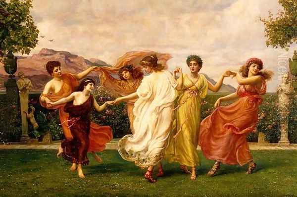 Horae Serenae (detail) Oil Painting by Sir Edward John Poynter