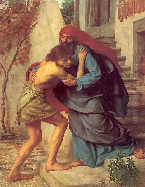 The Return of the Prodigal Son 1869 Oil Painting by Sir Edward John Poynter