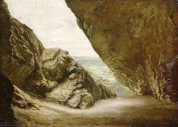 The Cave at Tintagel Oil Painting by Sir Edward John Poynter