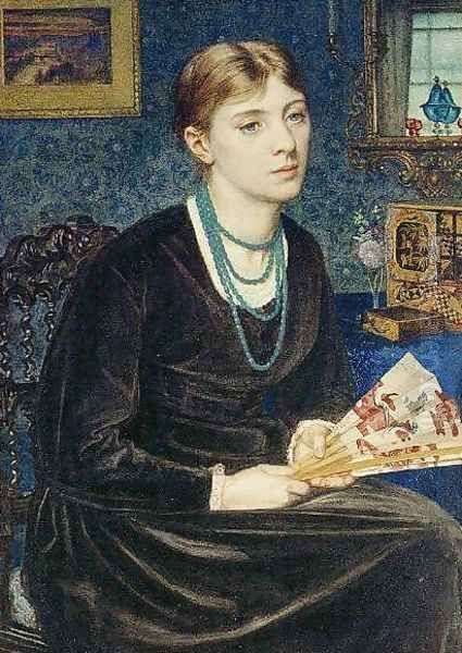 Portrait of Louise A. Baldwin Oil Painting by Sir Edward John Poynter