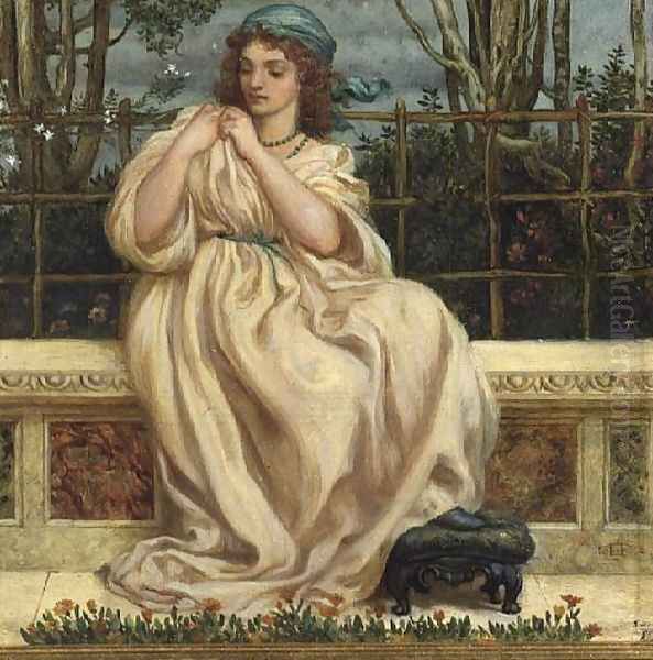 The Knot Oil Painting by Sir Edward John Poynter