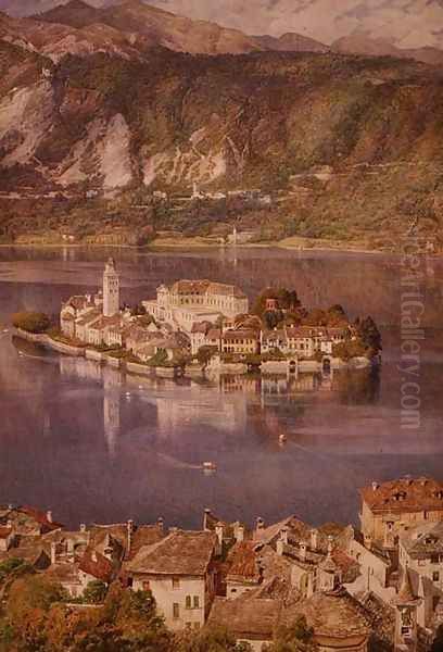 Isola San Giulio, Lake Orta, 1898 Oil Painting by Sir Edward John Poynter