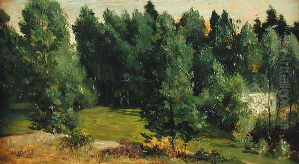 A Wooded Landscape, 1873 Oil Painting by Sir Edward John Poynter