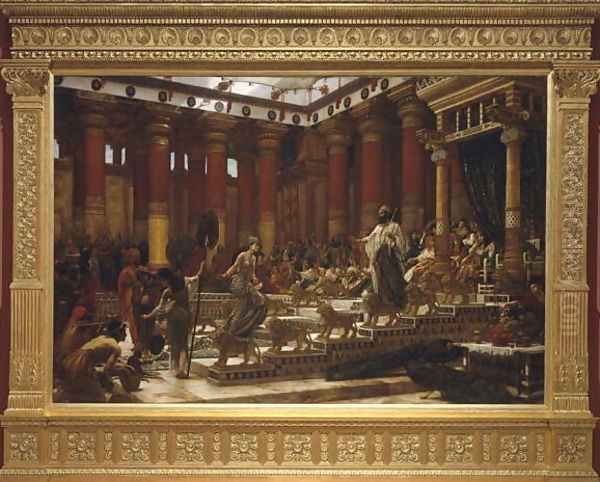 The Visit of the Queen of Sheba to King Solomon, 1890 Oil Painting by Sir Edward John Poynter