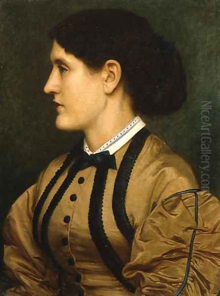 Portrait of Eliza Eastlake 1809-93 1864 Oil Painting by Sir Edward John Poynter