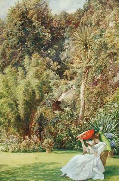 In a Garden, 1891 Oil Painting by Sir Edward John Poynter