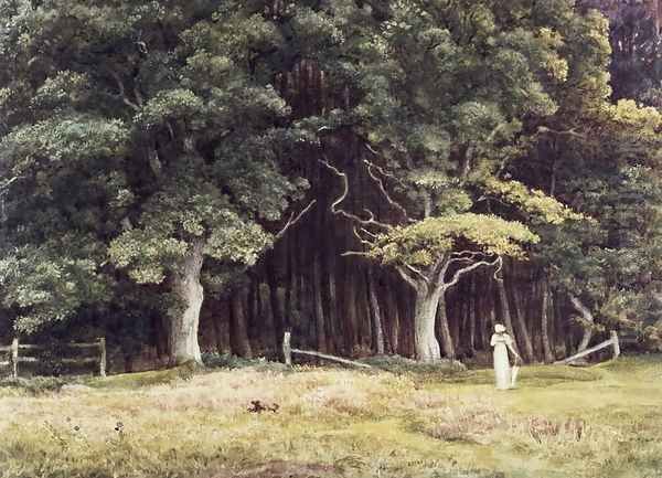 The Wooded Landscape, c.1900 Oil Painting by Sir Edward John Poynter