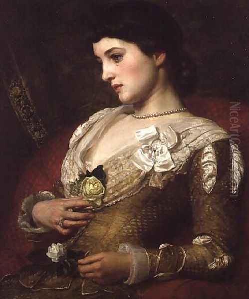 Mrs Langtry, exh.1878 Oil Painting by Sir Edward John Poynter