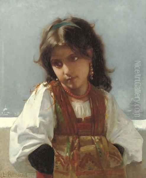 The Italian Girl Oil Painting by Leon-Jean-Basile Perrault