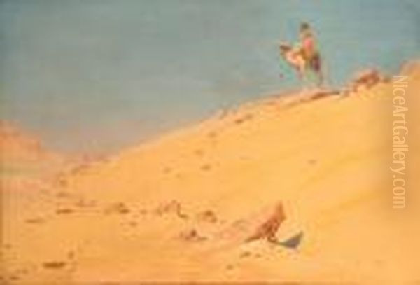 La Dune Oil Painting by Augustus Osborne Lamplough