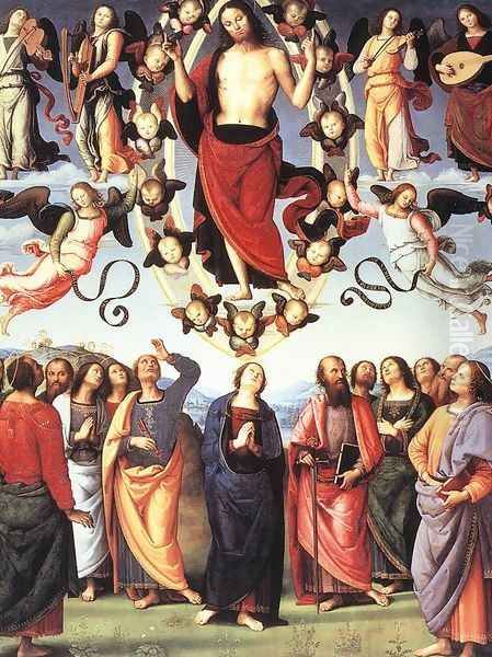 The Ascension of Christ 1496-98 Oil Painting by Pietro Vannucci Perugino